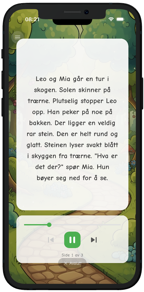 Klassevenn leser høyt